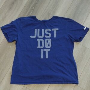 Nike Blue 'Just Do It' T-Shirt